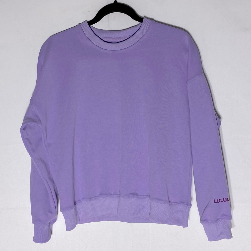 Lululemon Athletica Lilac Smoke Perfectly Oversized Crew Neck Sweatshirt S